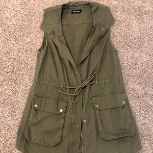 army green vest